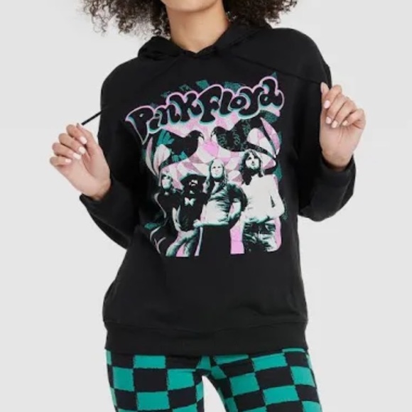 PINK FLOYD black hooded sweatshirt